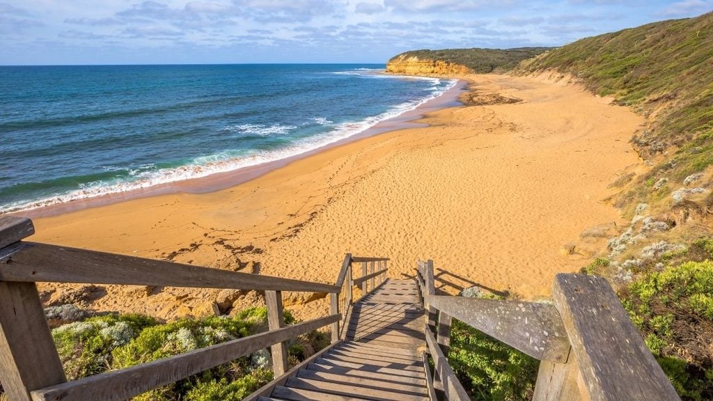 Melbourne to the Great Ocean Road. In photo: Bells Beach, Torquay, Victoria