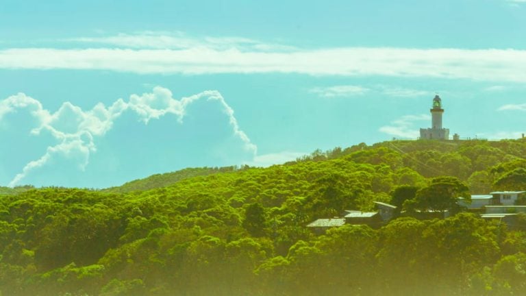 With a view like this at the end (a view of the Cape Byron Lighthouse), the Sydney to Byron Bay road trip is worth it.