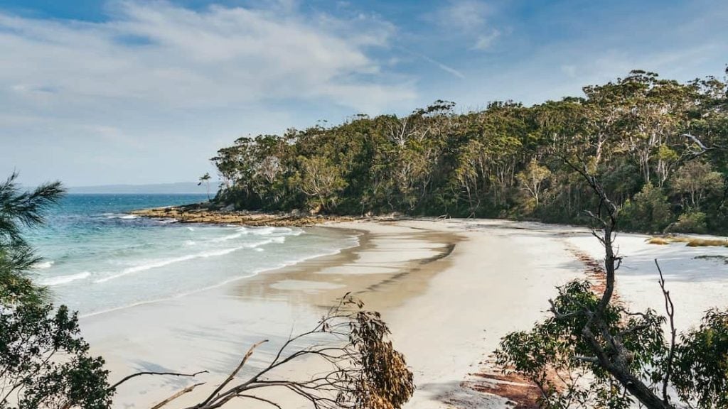 A secluded beach in Jervis Bay