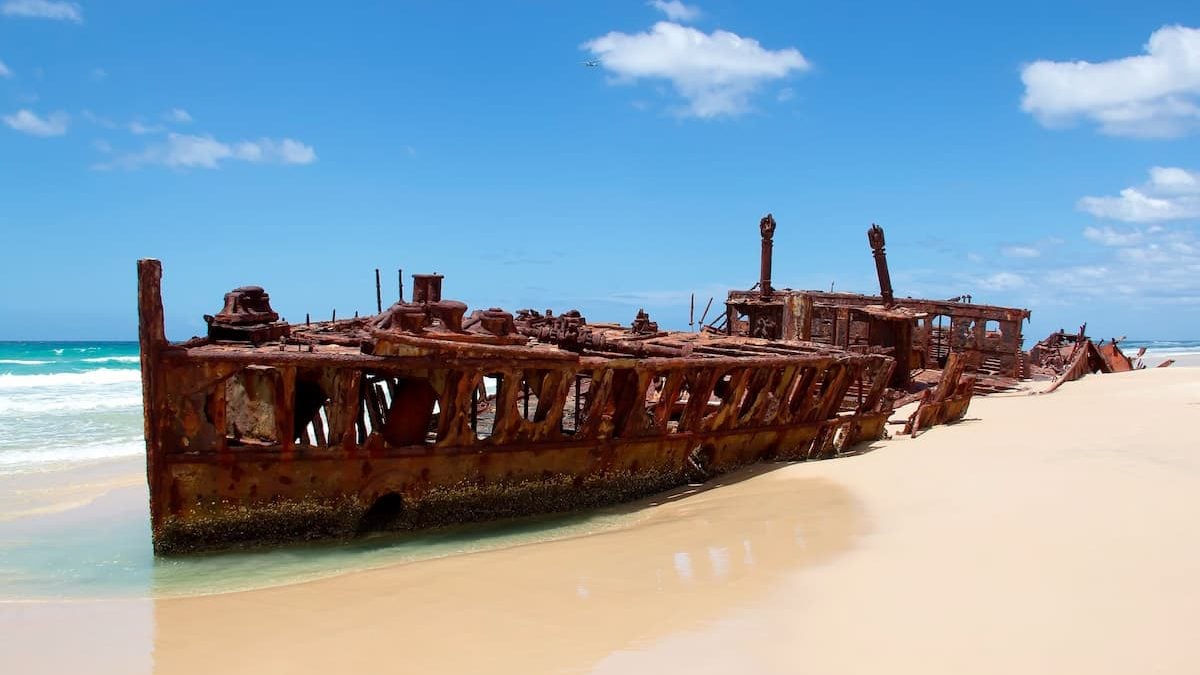 Maheno Wreck on Fraser Island. 