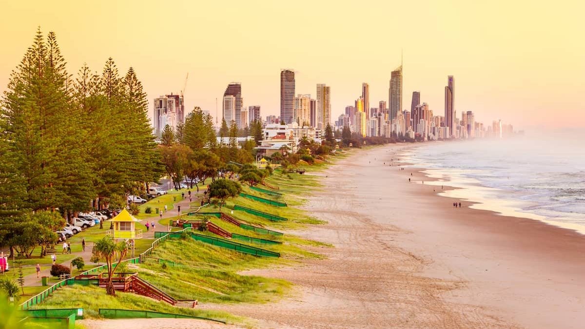 Miami beach in the Gold Coast, a 1 hour drive from Brisbane.