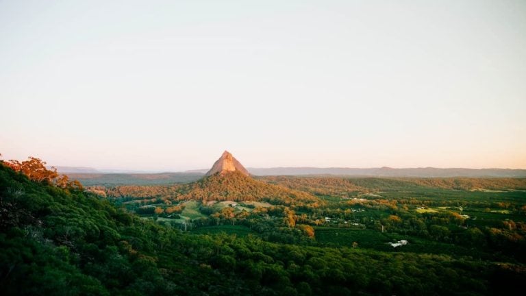 Glass House Mountains/Mount Ngungun - a stop on a road trip from Brisbane