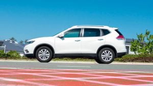 A Nissan X trail in Brisbane for the Brisbane to Byron trip