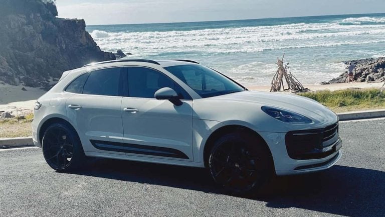 A Porsche Macan, the perfect car for driving Canberra to Sydney