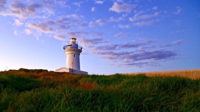Coffs Harbour lighthouse, one of the best stops along the Gold Coast to Sydney road trip.