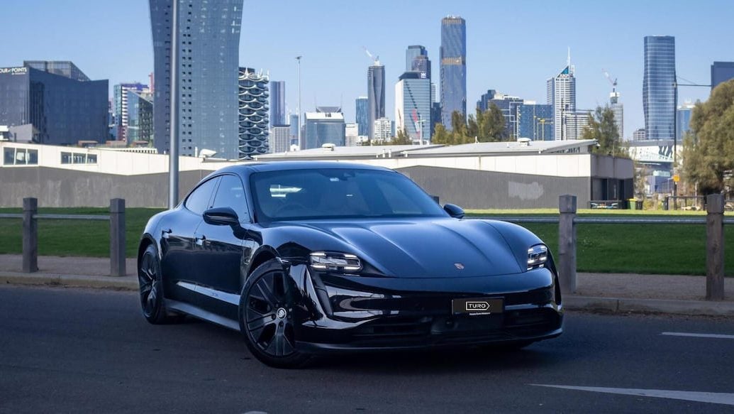 A Porsche Taycan available for hire in Melbourne on Turo