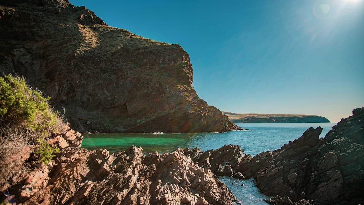 View of the coast in Second Valley, South Australia, a picturesque spot to stop on your Adelaide to Canberra drive