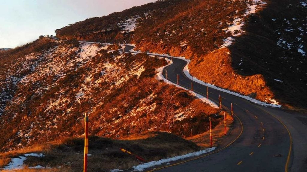 Driving to Mount Hotham
