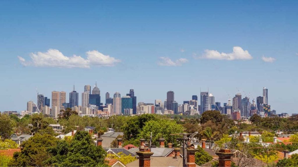 Melbourne from Ruckers Hill