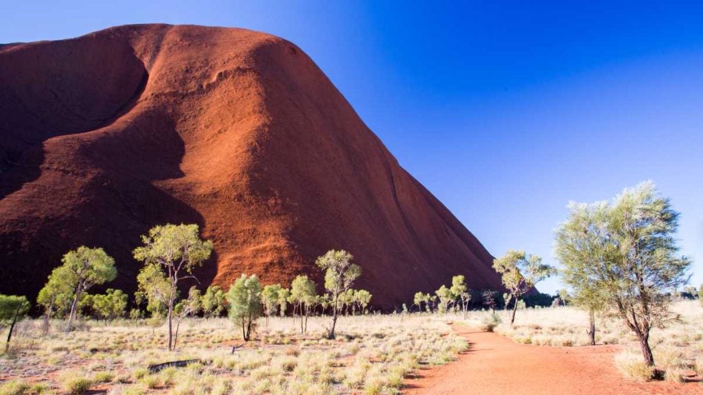Red Centre Way travel guide. Southern Face of Uluru⁠