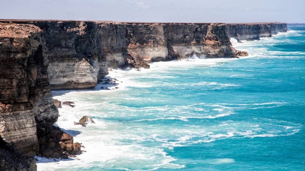 Sydney to Perth travel guide. In picture: Great Australian Bight