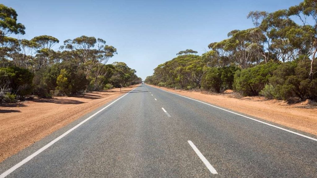Perth to Sydney drive: The ultimate road trip. In picture: Road from Kalgoorlie to Norseman