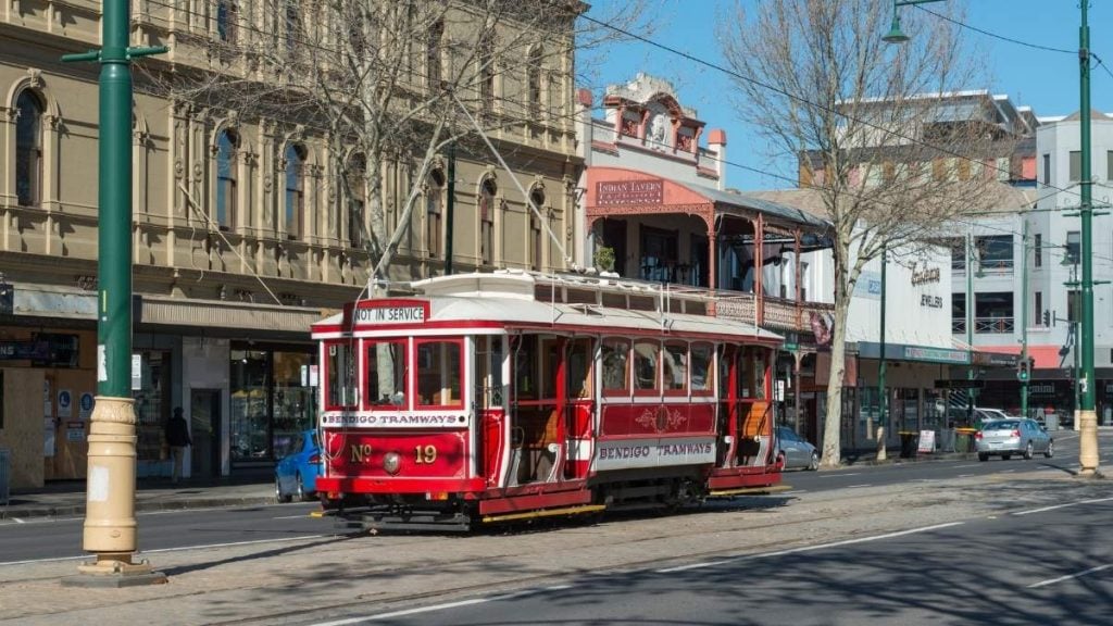 Getting from Bendigo to Echuca: Your guide to exploring regional Victoria. In picture: Historical Trams in Bendigo, Australia
