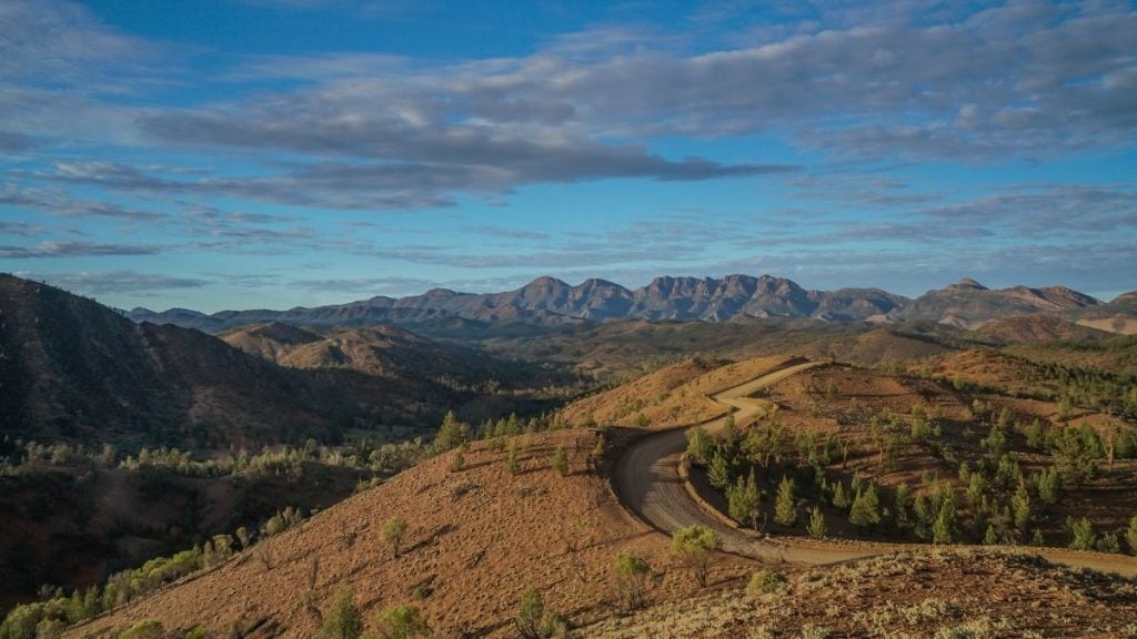 Bunyeroo Gorge scenic drive: The ultimate Flinders Ranges driving experience. In picture: View from Razorback Lookout.