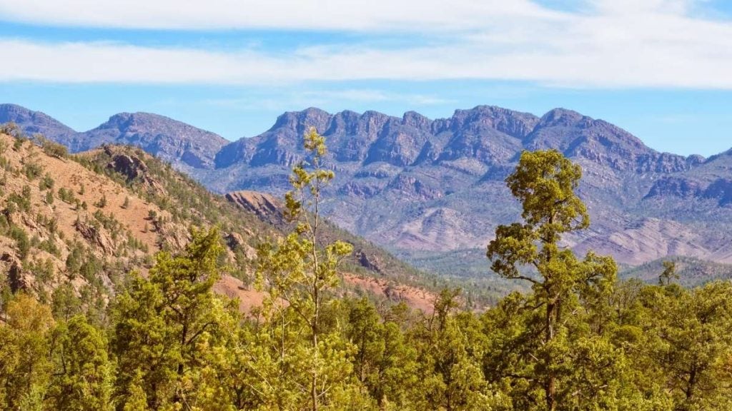 View of Heysen Range from the Bunyeroo Gorge Road