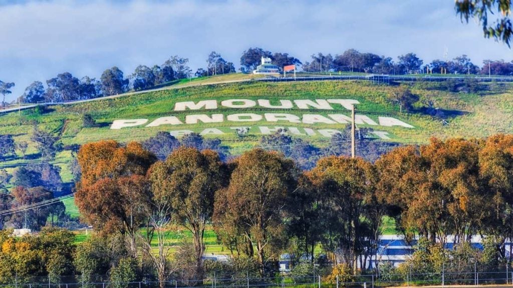 Mount Panorama Motor Racing Circuit in Bathurst City, NSW Australia