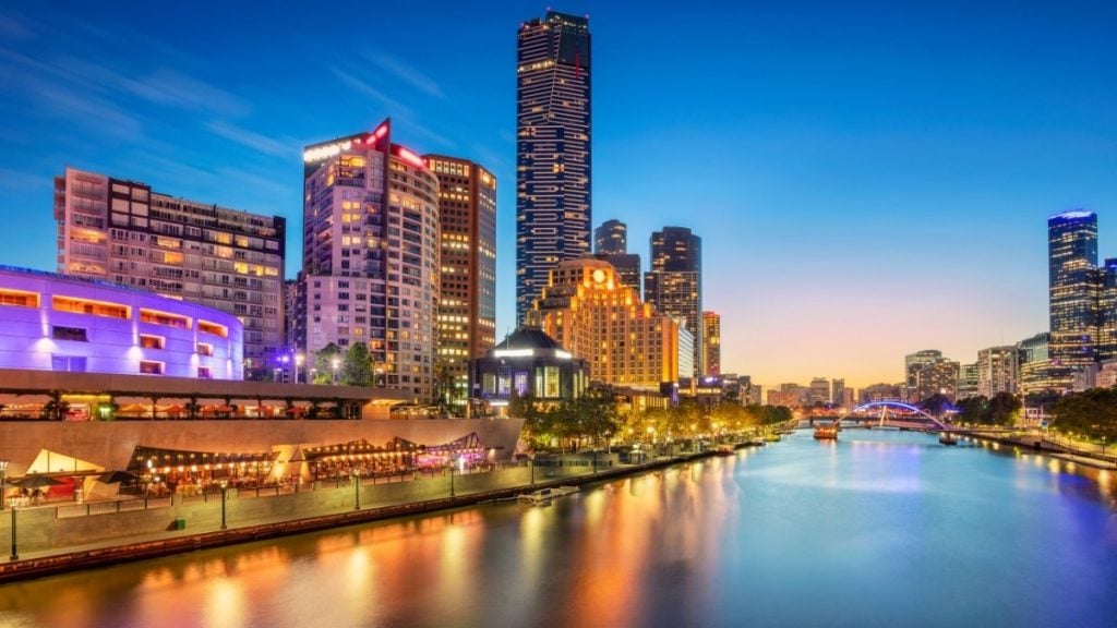 Night view of Melbourne