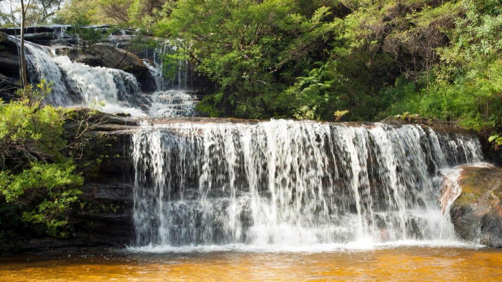 Sydney to Orange drive: The ultimate road trip guide. In picture: Wentworth Falls in Blue Mountains, New South Wales, Australia