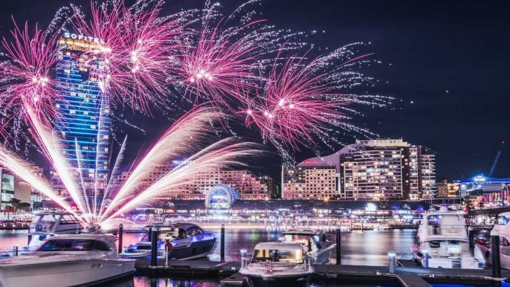 Fireworks at Darling Harbour, Sydney, Australia