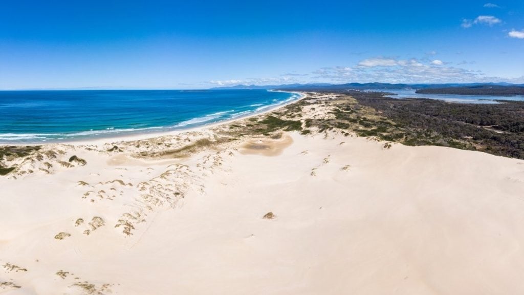 Peron Dunes near St. Helens, Tasmania