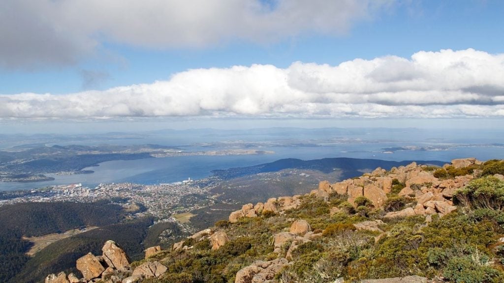 Tasmania East Coast road trip: The ultimate Great Eastern drive guide. In Picture: Mount Wellington View, Hobart, Tasmania
