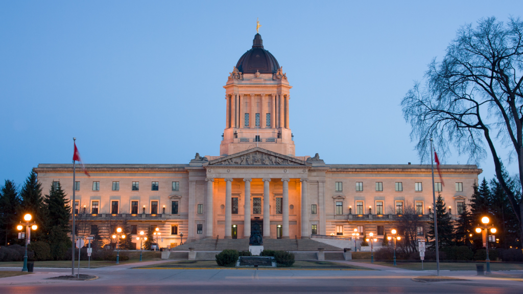 Toronto to Edmonton drive: The ultimate road trip guide. Manitoba Legislative Building, Winnipeg, MB.