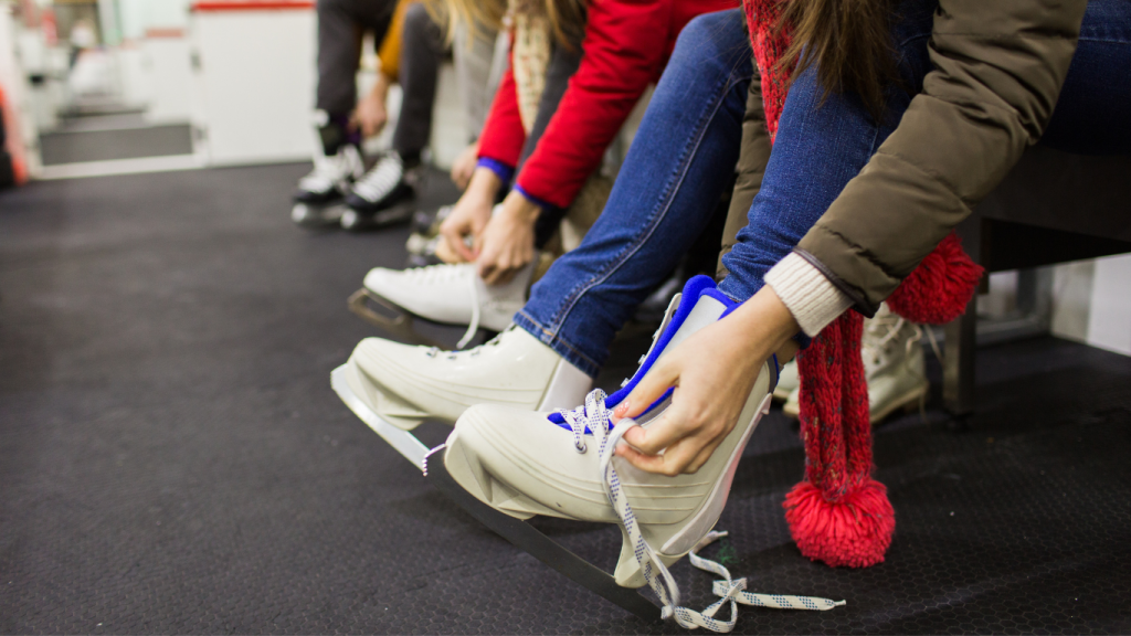Top 5 things to do in Calgary during winter: Ice skating at Robson Square, Downtown Vancouver, BC.