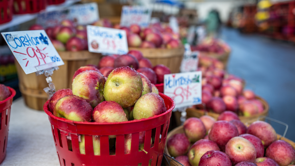 Top 5 things to do in Montreal during winter: Winter produce at Jean-Talon Market, Montreal, QC.
