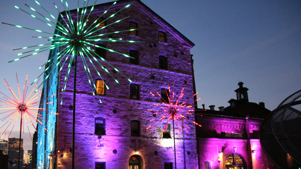 Top 5 things to do in Toronto during winter: The Toronto Light Festival in the Distillery District, Toronto, ON.