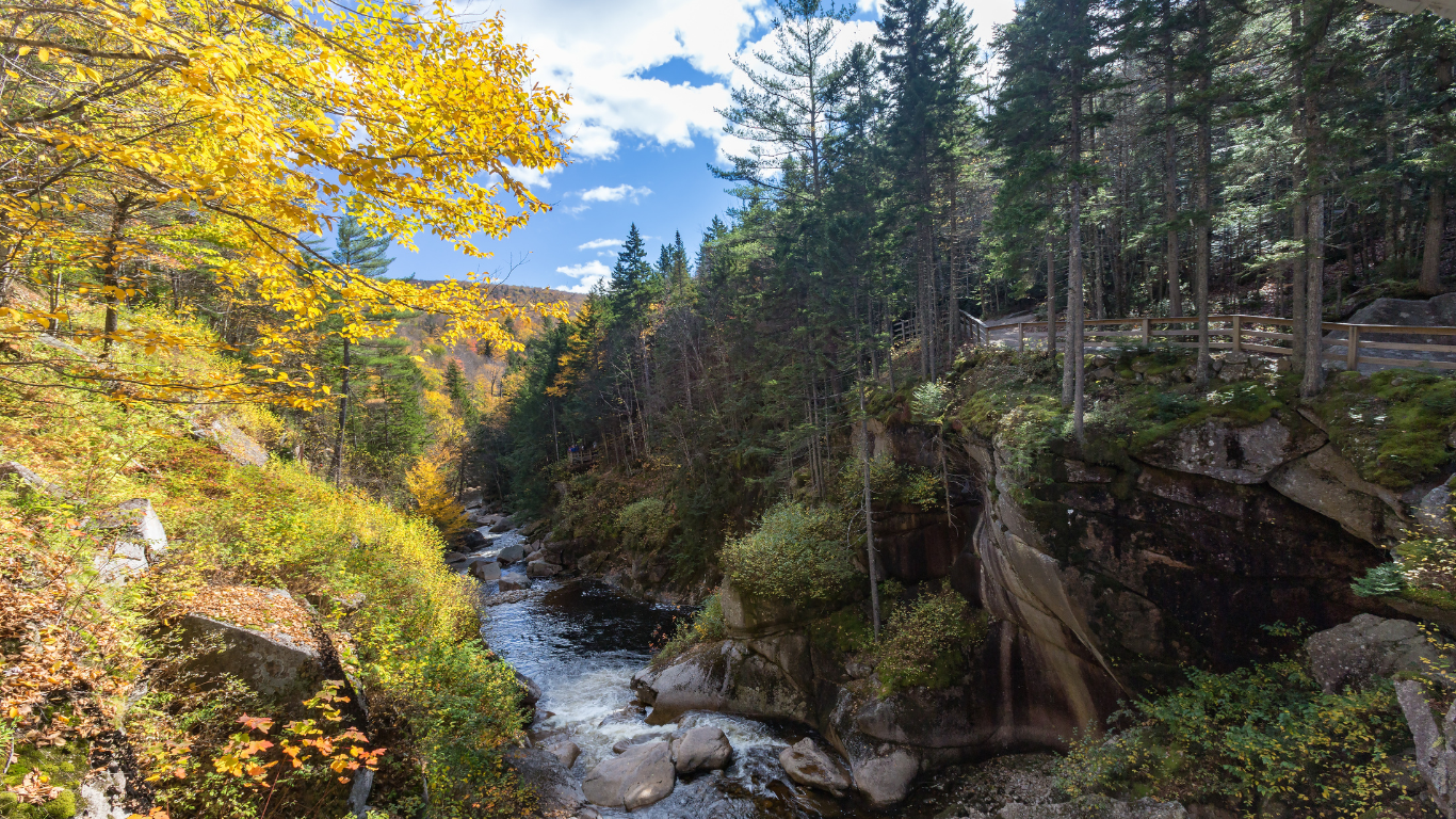 Ottawa to Boston drive: The ultimate road trip guide: Franconia Notch State Park, New Hampshire.