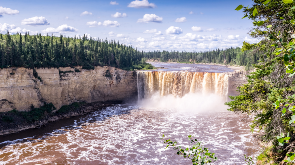 Edmonton to Yellowknife drive: The ultimate road trip guide: Alexandra Falls Territorial Park.