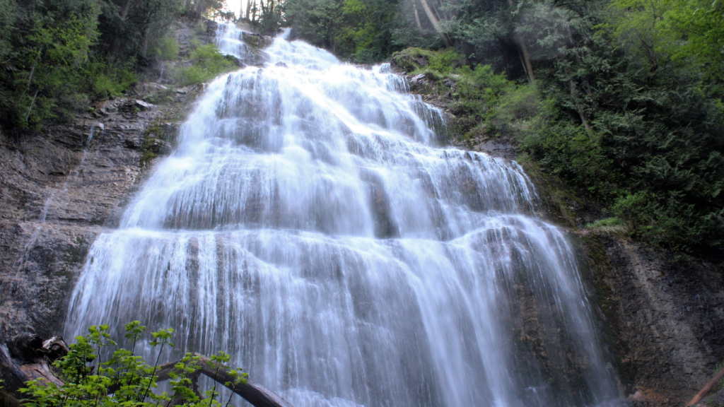 Vancouver to Revelstoke drive: The ultimate road trip guide: Bridal Veil Falls Provincial Park.