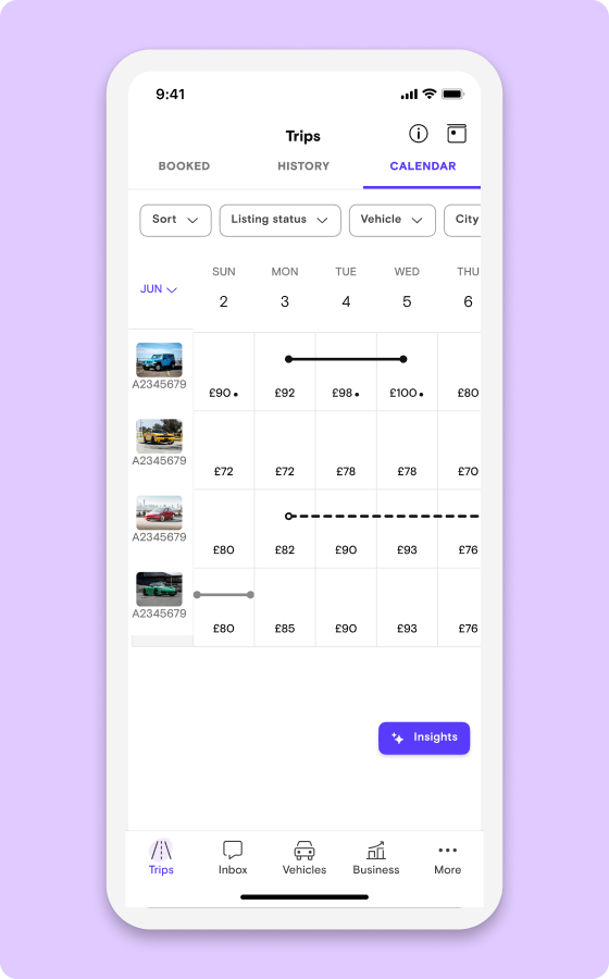The new calendar view