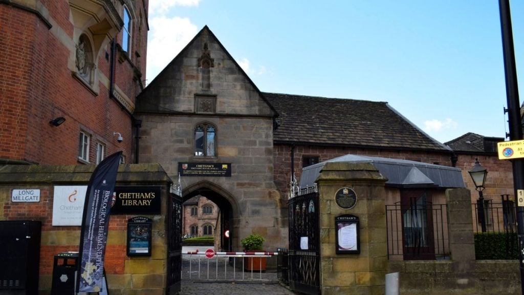 Chetham's Library in Manchester, England