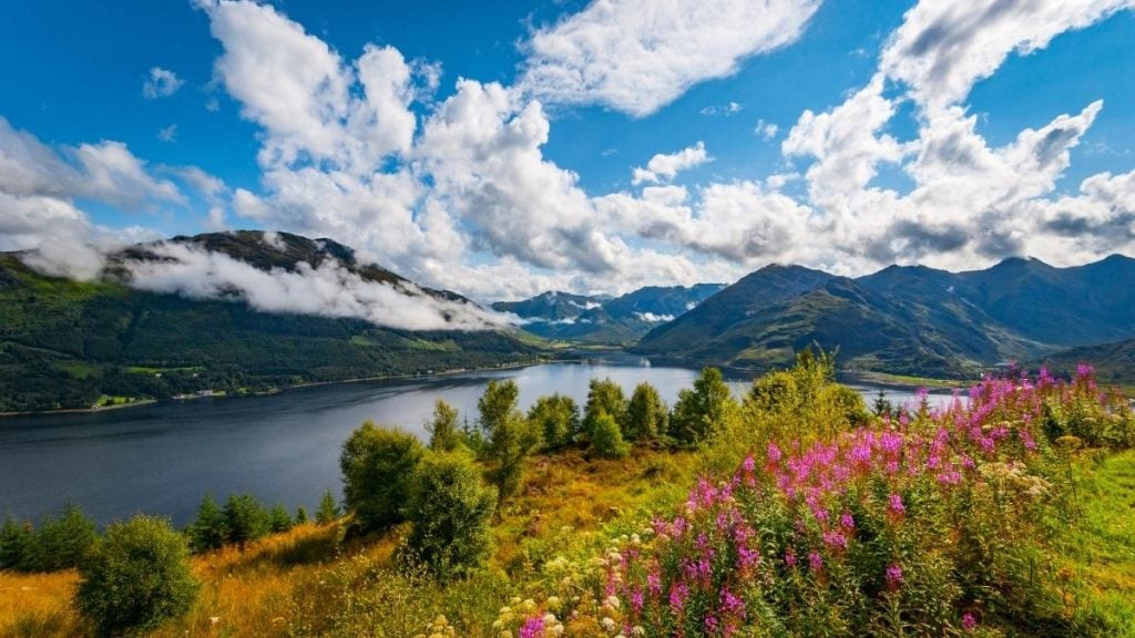 Loch Duich in the Highlands of Scotland