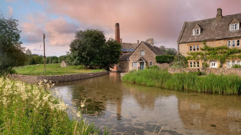 The Cotswold village of Lower Slaughter, UK