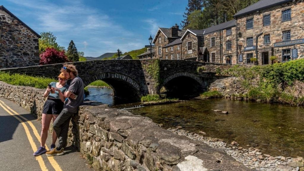 The Village of Beddgelert in Snowdonia, Wales