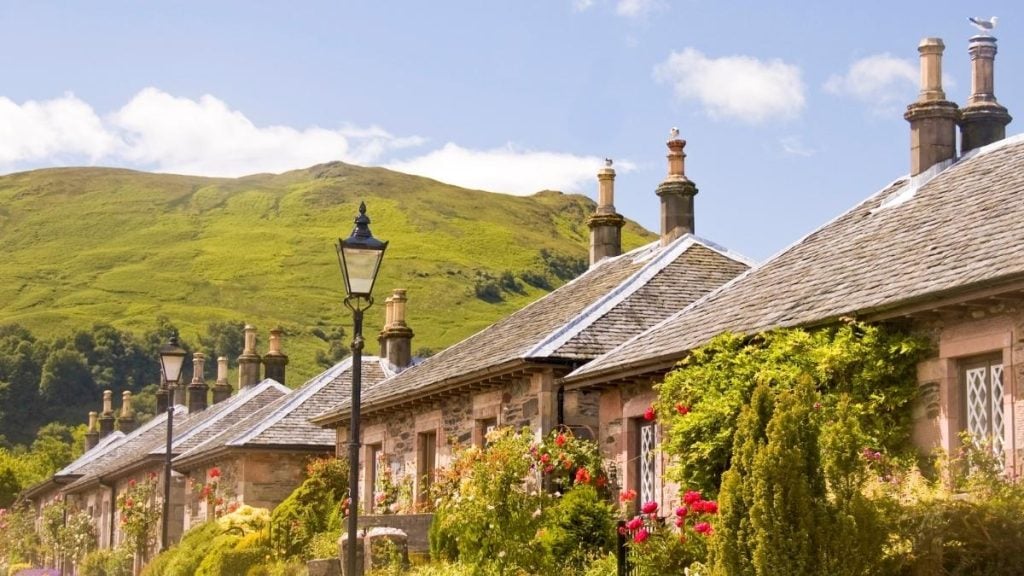 The charming village of Luss in Scotland