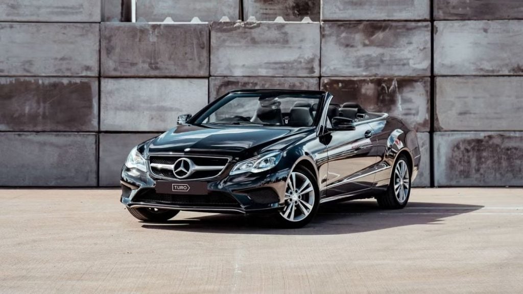 Mercedes-Benz E-Class convertible rental in Edinburgh