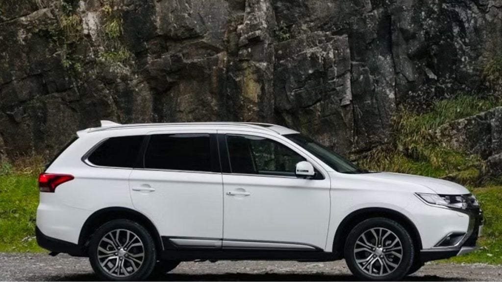 Godfred's Mitsubishi Outlander — A seven-seater with a high driving position and plenty of boot space, ideal for long ski trips, ready to hire on Turo.