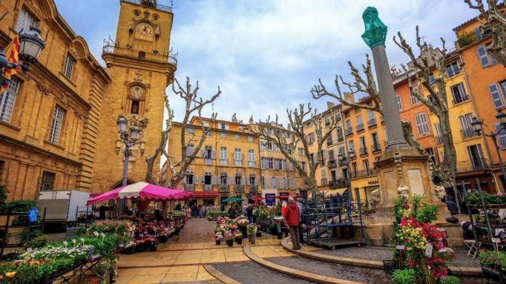 Aix-en-Provence a charming town known for its markets and fountains in Provence France