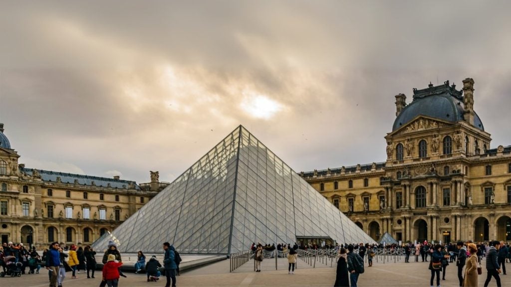 Pyramid of the Louvre Museum in Paris