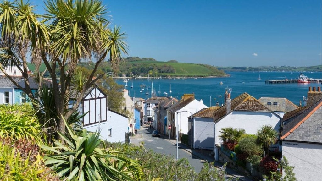 The coastal town of Falmouth, Cornwall, England