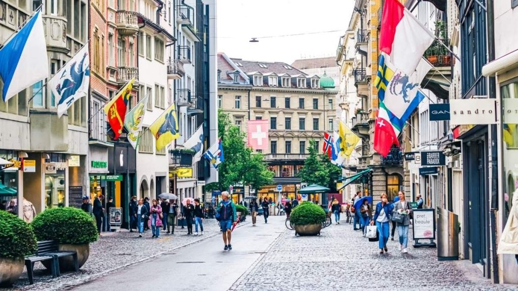 Bahnhofstrasse in Zurich