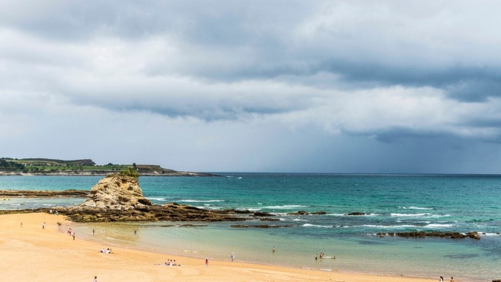 El Sardinero Beachin Santander, Spain
