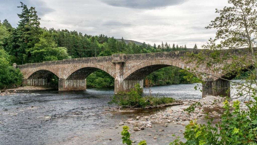 Ballater Bridge over River Dee