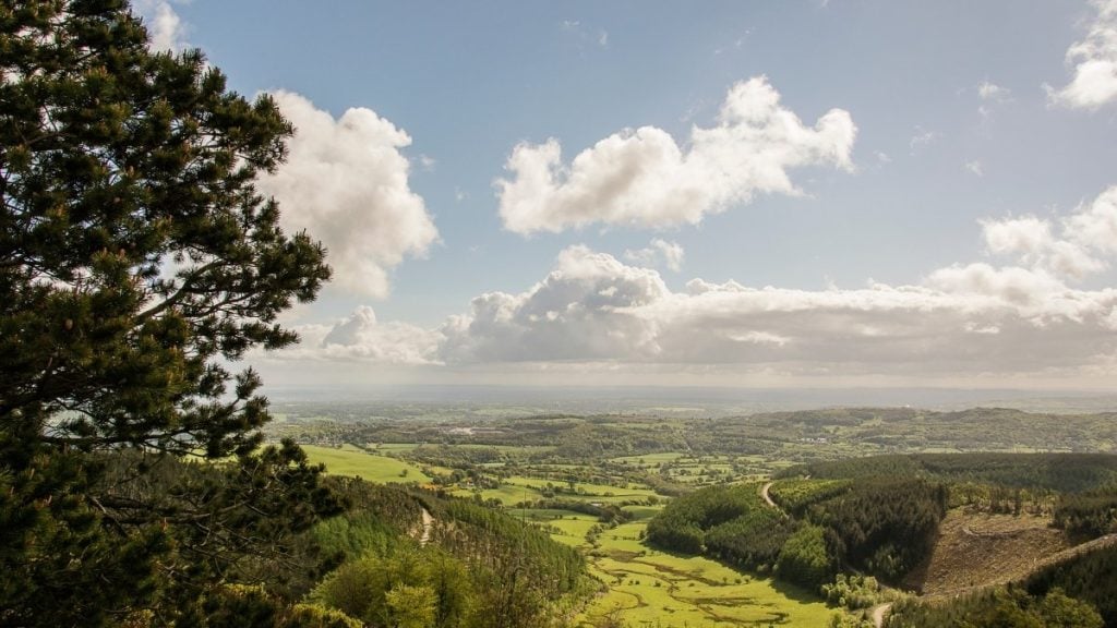 Moel Famau in Clydian Range, Wales