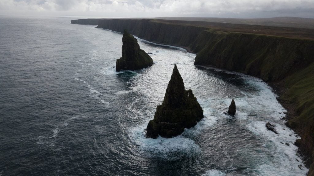 Duncansby Stacks sea cliffs, near John o’ Groats, Scotland