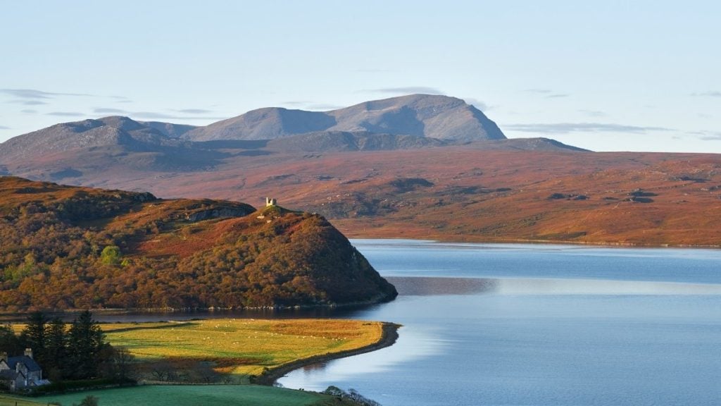 Castle Varrich ruins, Tongue, Scotland