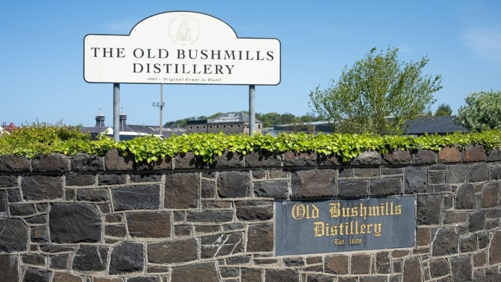 Old Bushmills Distillery buildings in Bushmills, Northern Ireland